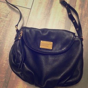 Marc Jacobs black crossbody hobo bag